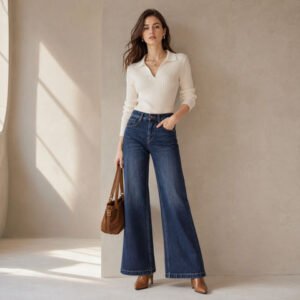 360 Stretch Turkish Bootcut Capri Jeans — Retro Blue