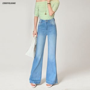 Four-Way Stretch Micro-Flared Jeans — Supermodel AZ199