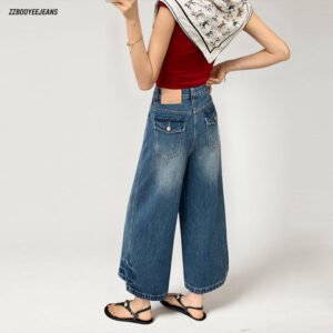 Wide-Leg Loose Fit Vintage Shorts — Spring Summer AZ217